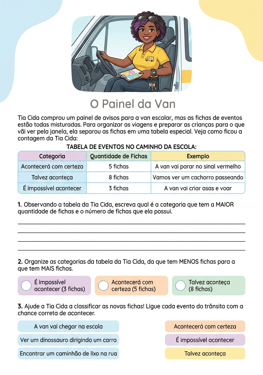 Folha A4 real - O Painel da Van (versão da turma) gerada pelo sistema Plano Prático BNCC