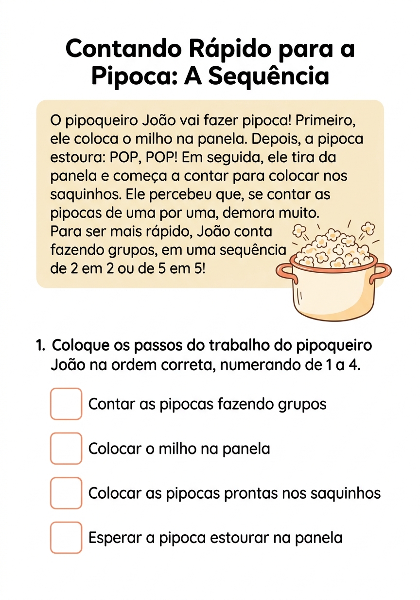 Folha real - Contando Rapido (Matematica EF Iniciais)